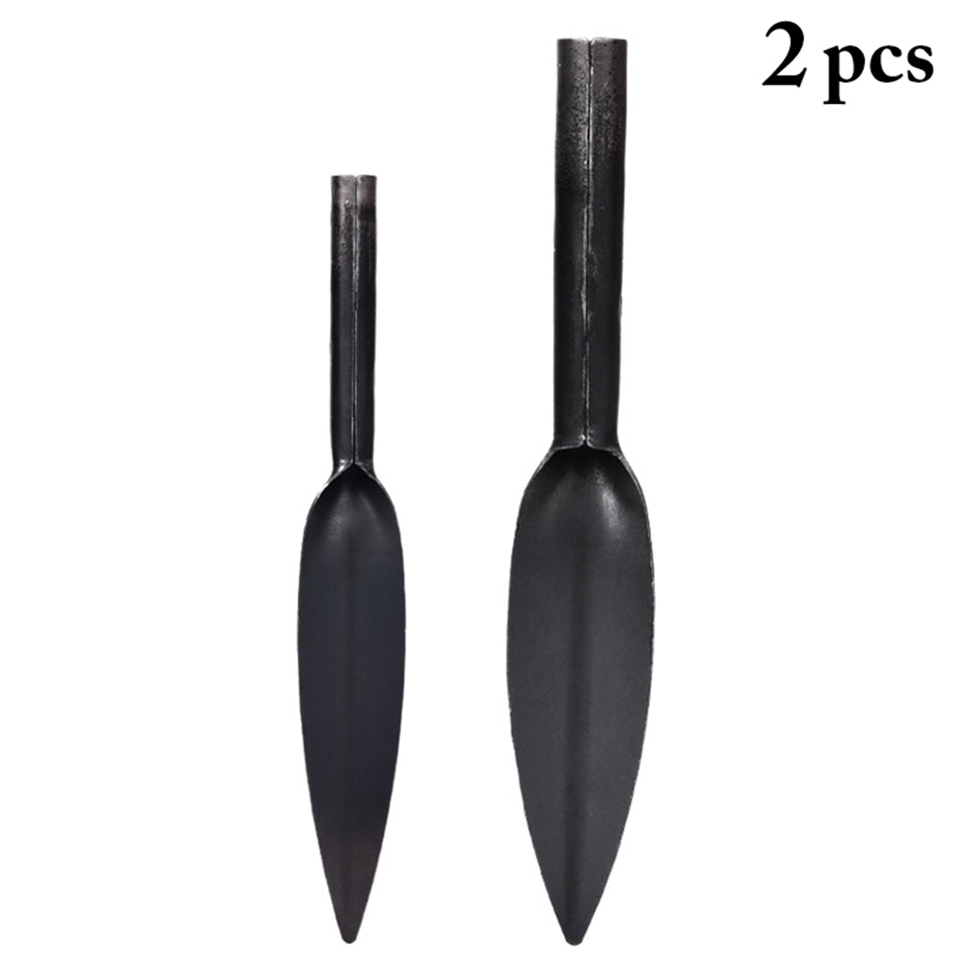 2PCS Narrow Garden Shovel Professional Metal Transplant Shovel Garden Hand Tool