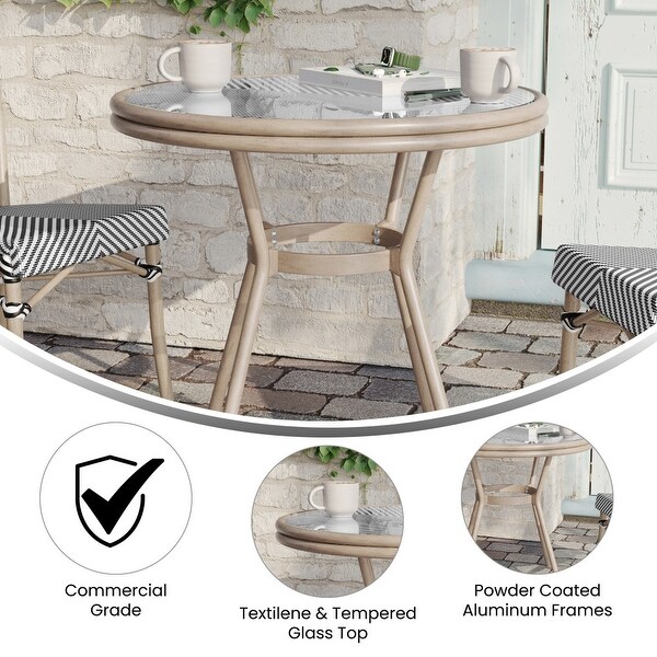 Bistro Table with Metal Frame