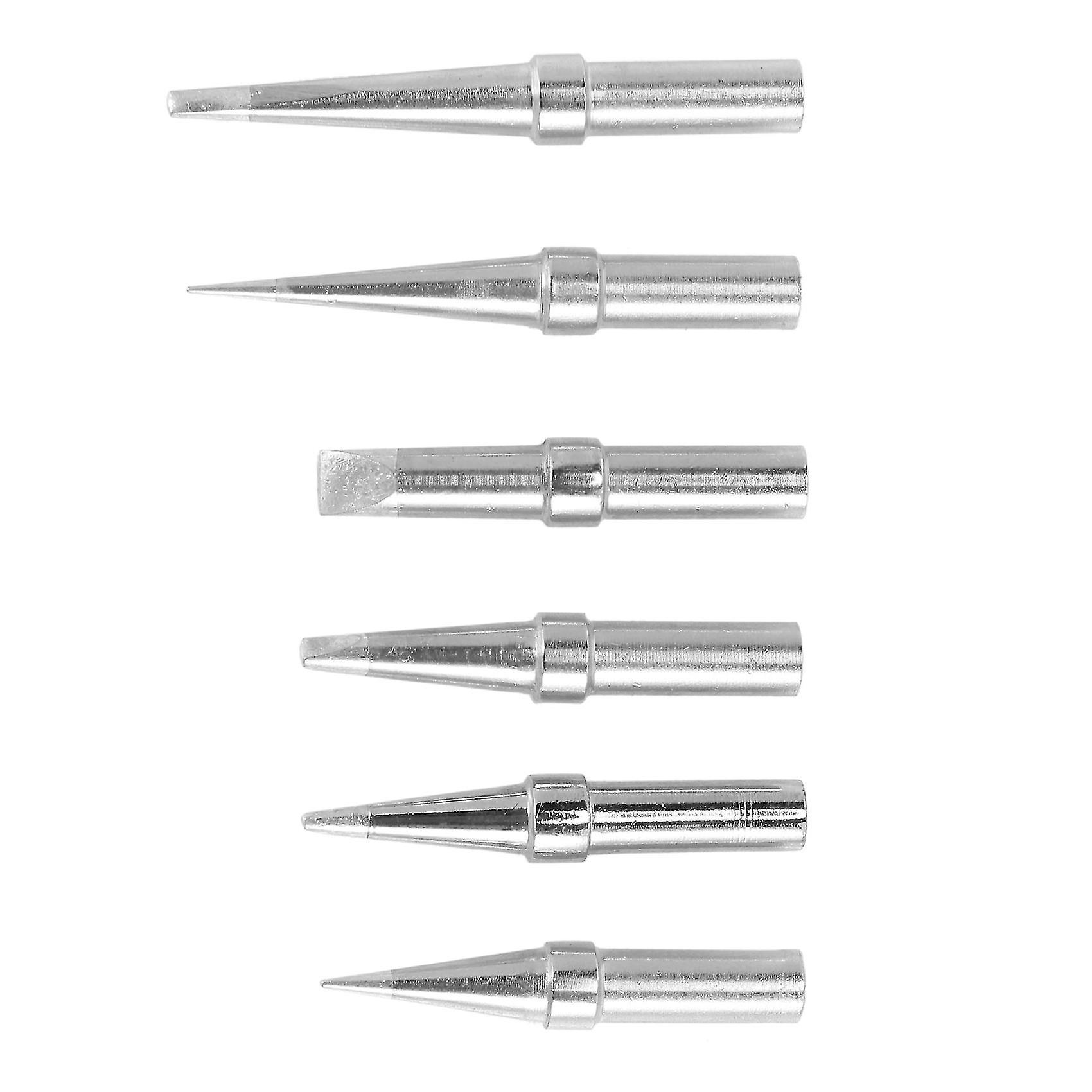 Solder Tips 6pcs Et Soldering Iron Replacement Tips For Wes51/50，wesd51，pes51 / 50，we1010na Wcc100