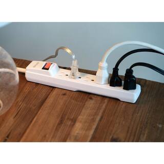 Woods 2.5 ft. 6-Outlet Power Strip with Overload Protection (2-Pack) 41435