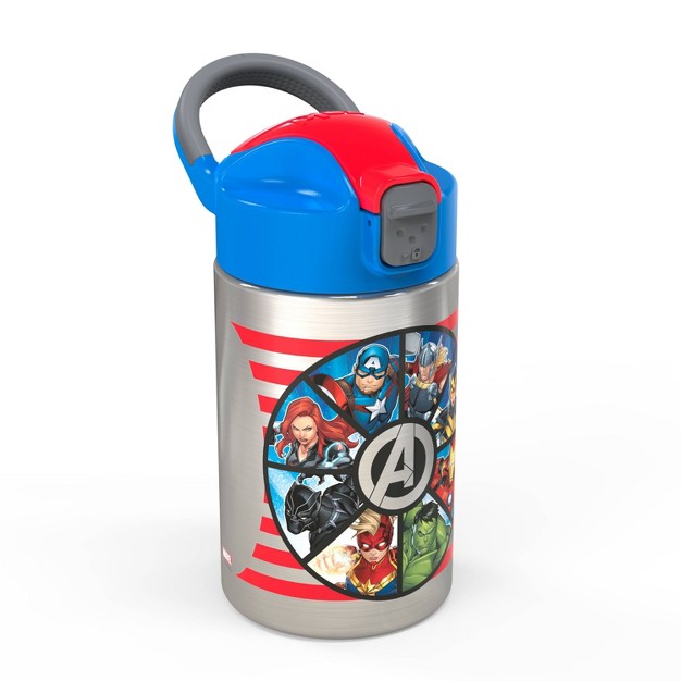 Marvel Avengers 14oz Stainless Steel Double Wall Valiant Bottle Zak Designs