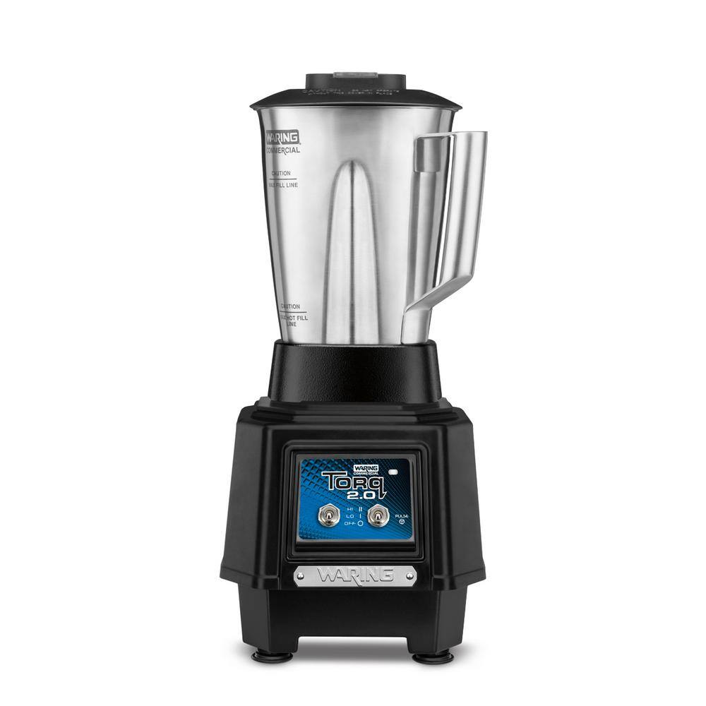 Waring Commercial TORQ 2.048 oz. . . . 2 Speed Black Blender wToggle Switch and Stainless Steel Container TBB145S4