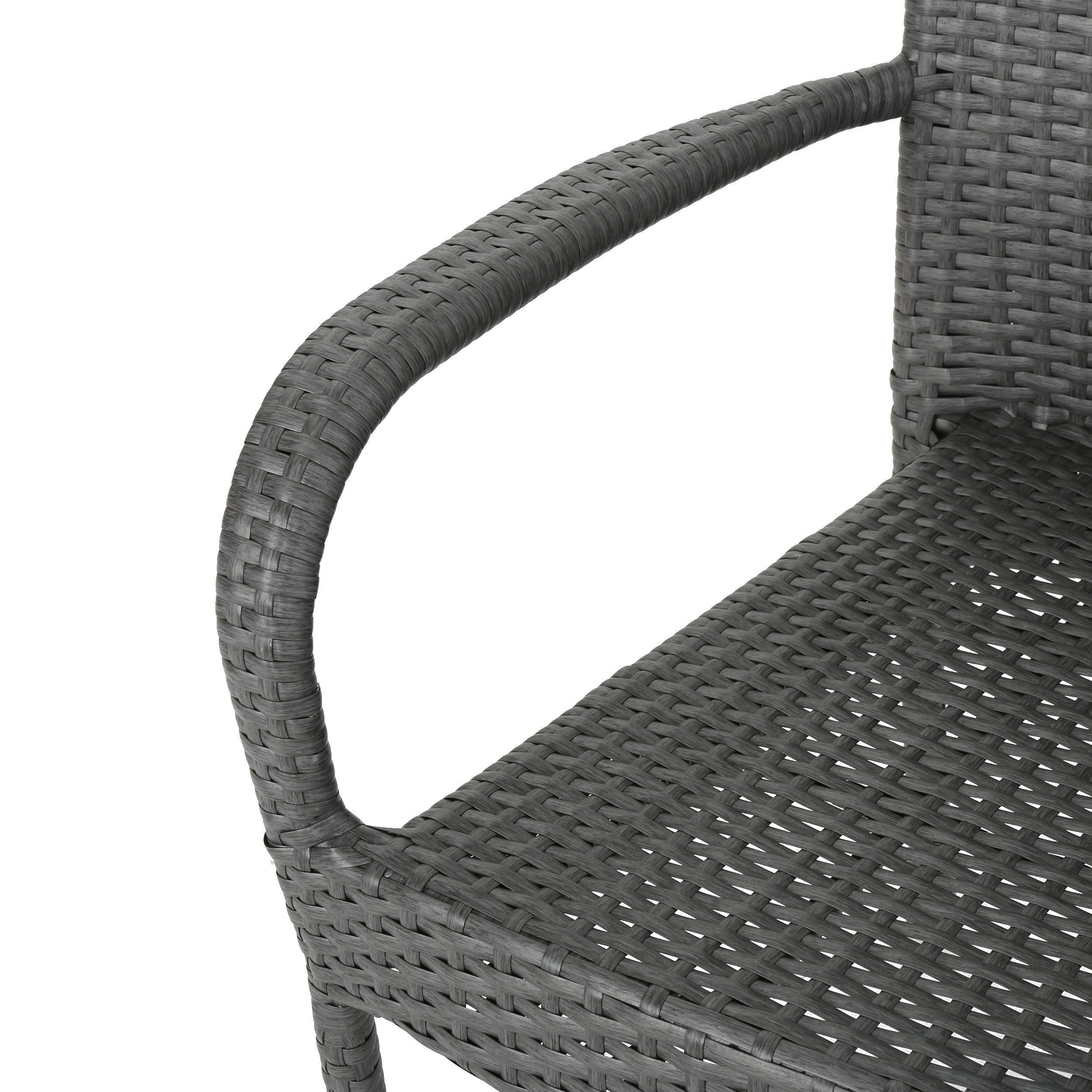 Orlando Outdoor 3 Piece Wicker Chat Set