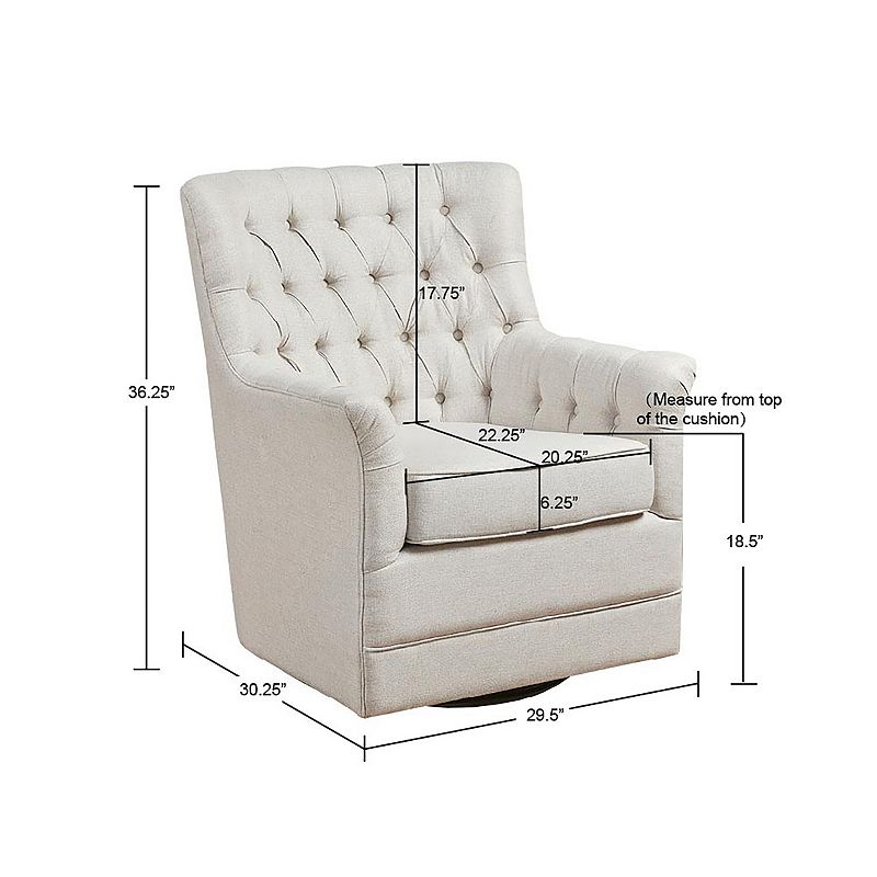 Madison Park Rae Swivel Glider Accent Chair