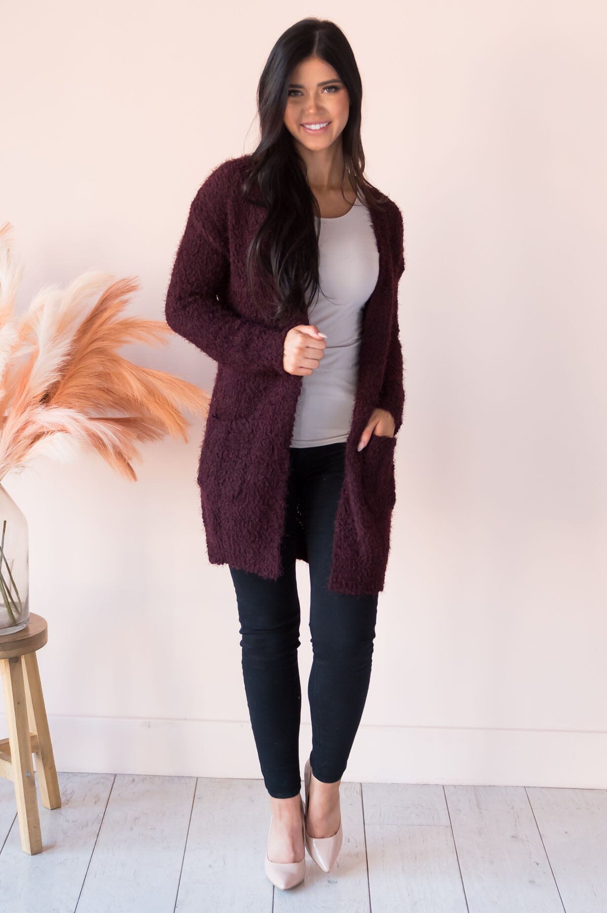 Soft & Cuddly Modest Sweater Cardigan