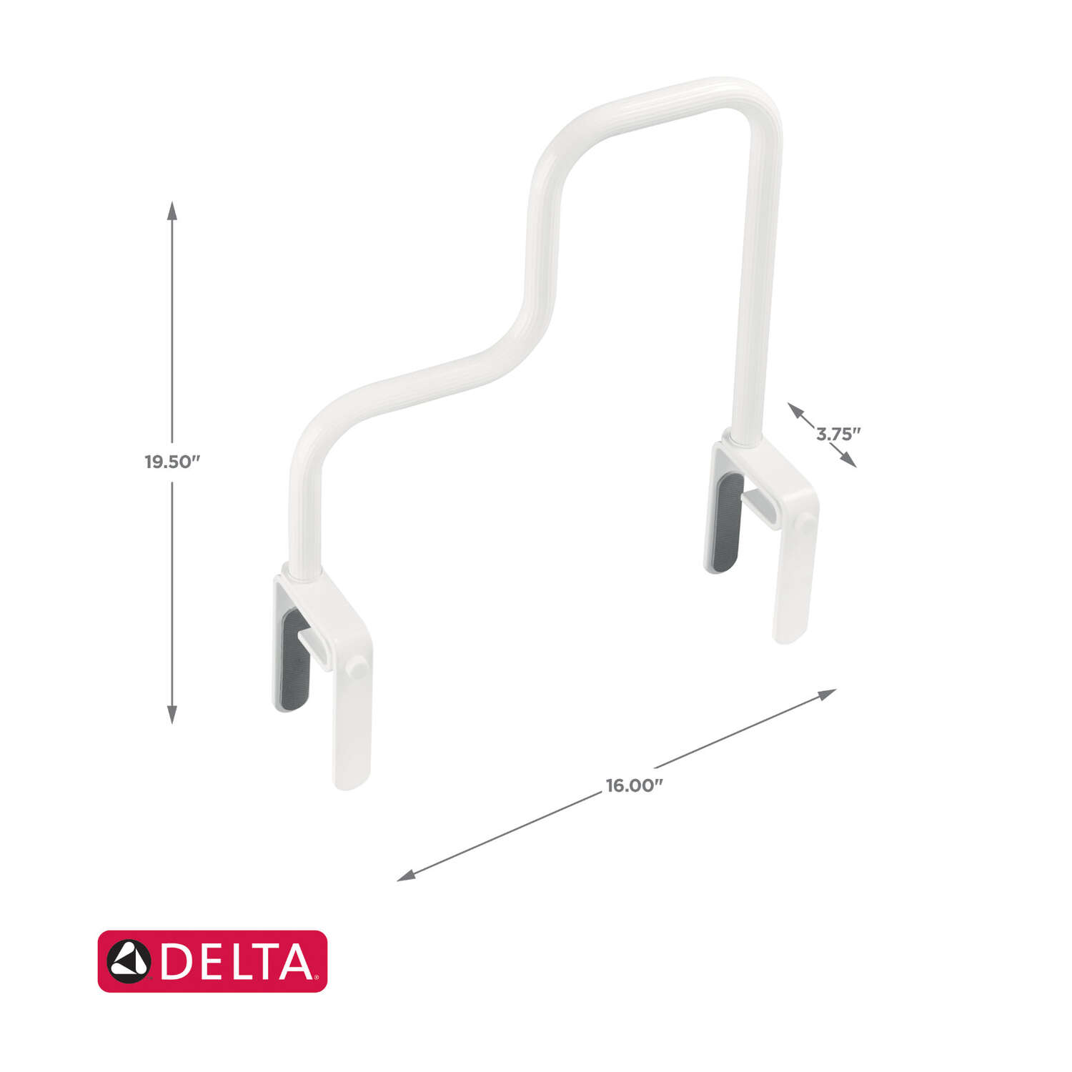 Delta 15-1/4 in. L ADA Compliant Steel Grab Bar