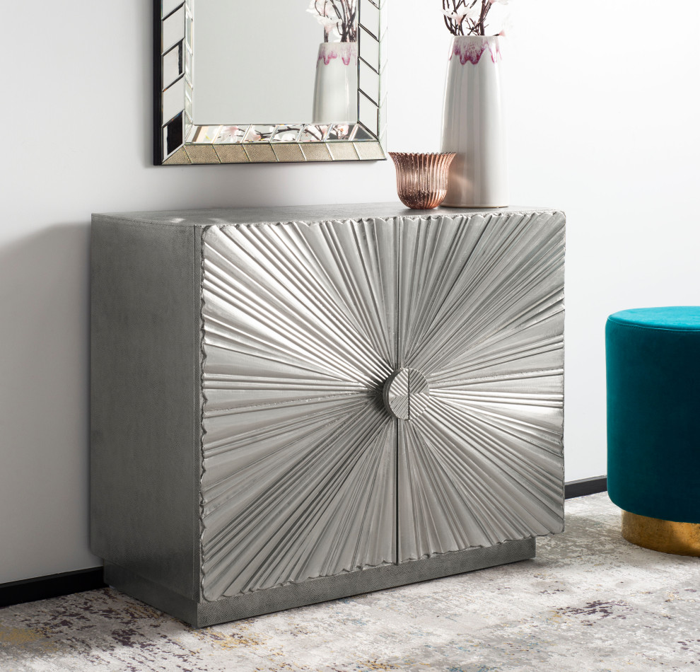 Safavieh Couture Sylas Sunburst 2 Dr Chest   Contemporary   Accent Chests And Cabinets   by Safavieh  Houzz