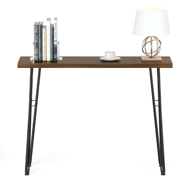 Modern Narrow Industrial Console Table - 39.2 W x 11.8 D x 29.4 H inch