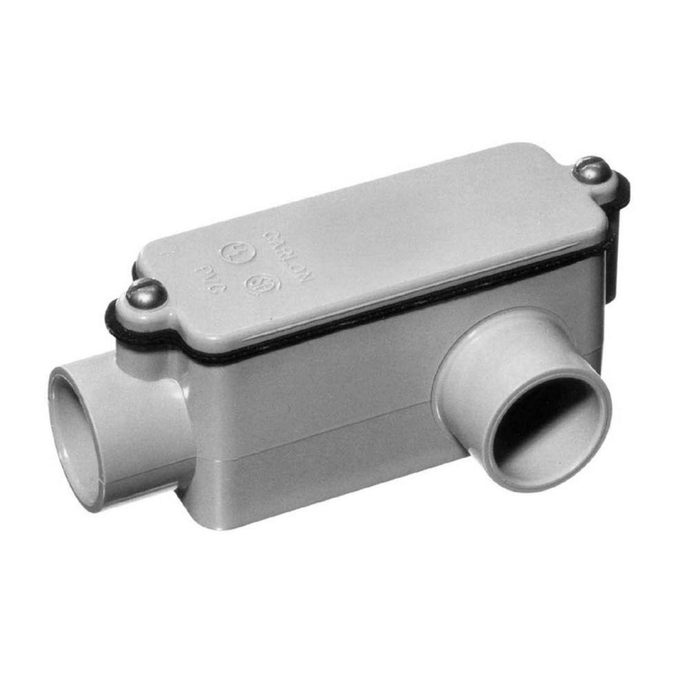 Carlon 12 in. Schedule 40 and 80 PVC Type-LL Conduit Body E984D-CTN