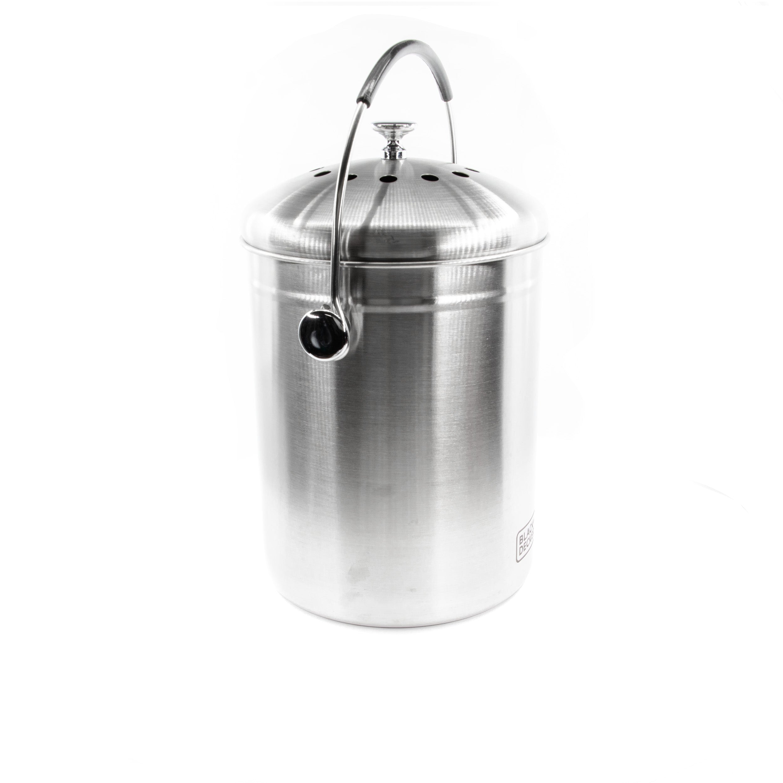 Countertop Compost Bin Stainless Steel 166 oz.