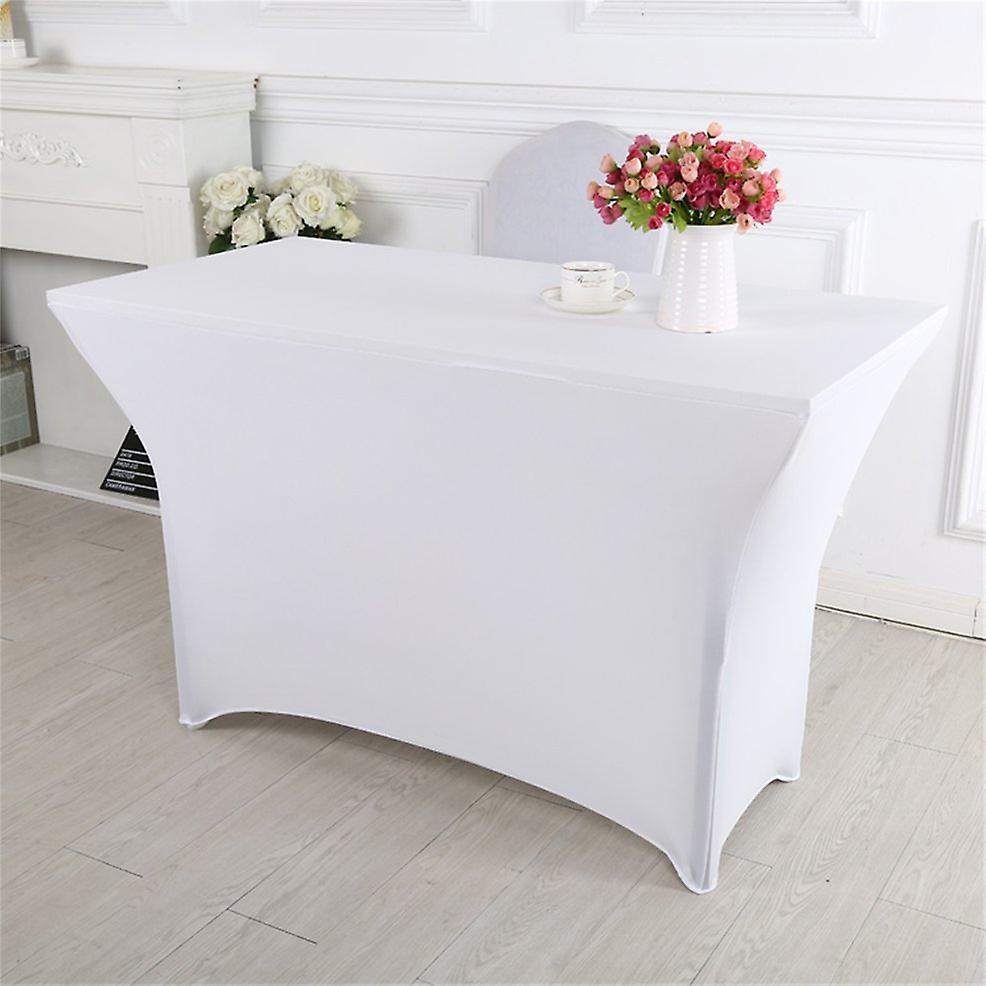 6ft Fitted Trestle Table Cover Foldable Breathable Rectangular Tablecloth