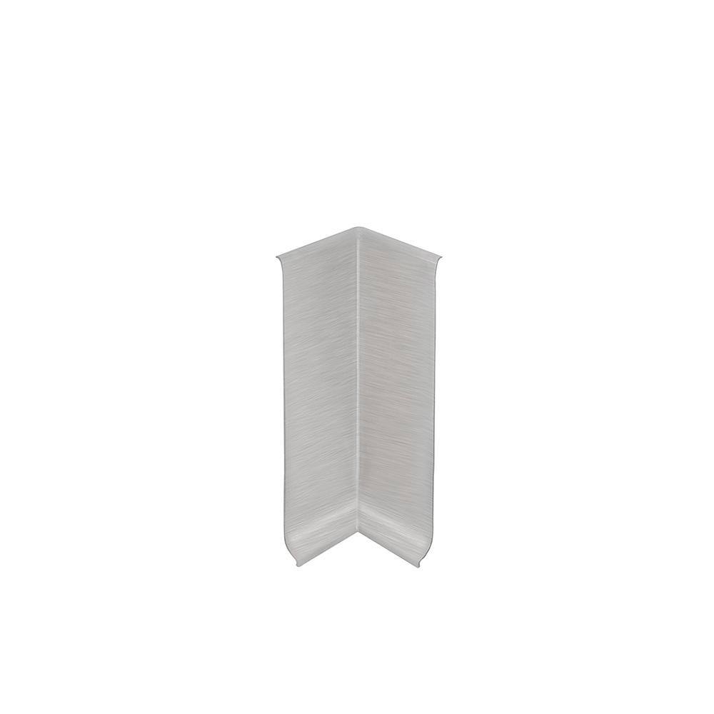 Schluter Systems Designbase-SL-E Brushed Stainless Steel 4-38 in. x 1 in. Metal 90-Degree Inside Corner I90DBSL110EB