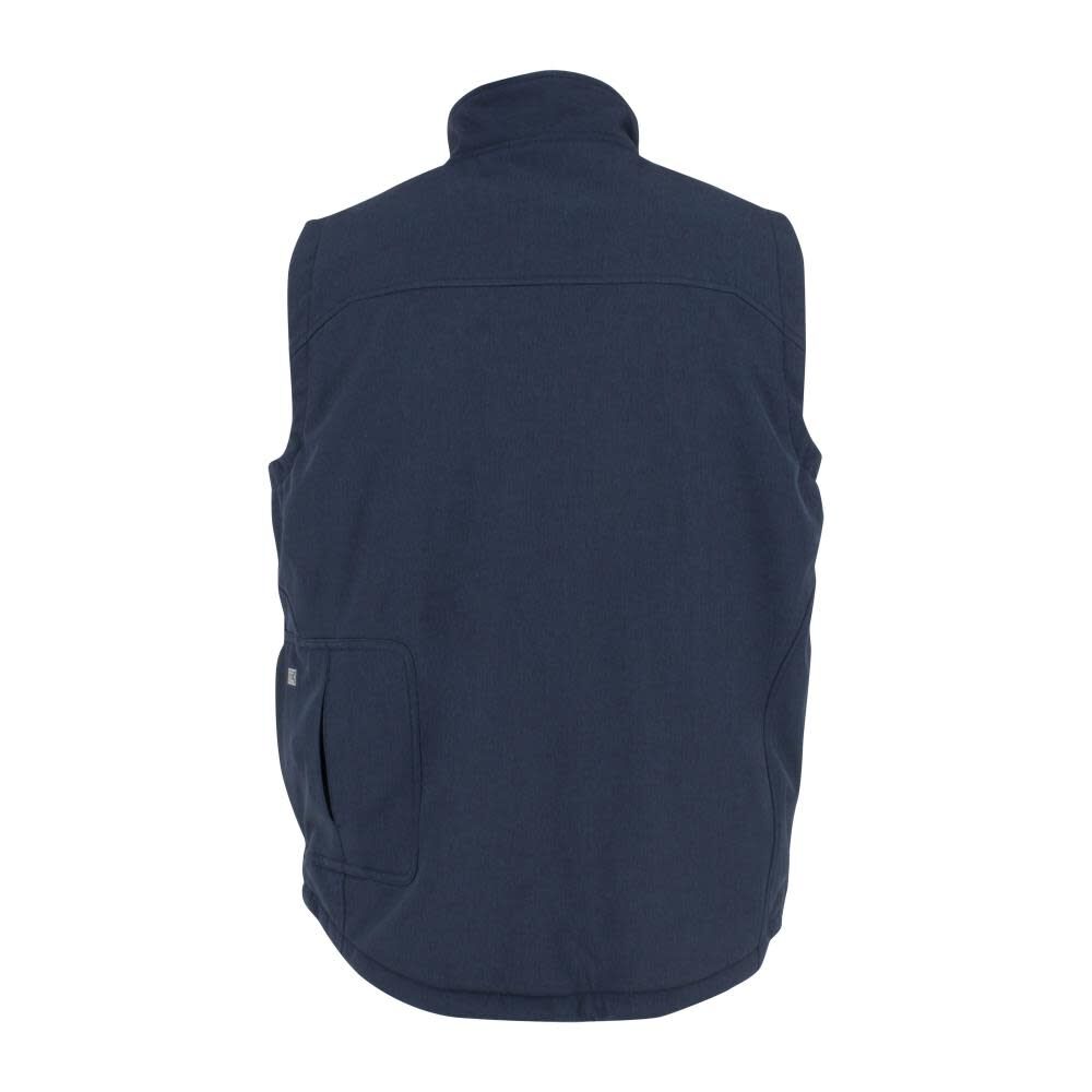 DW Mens Heated Kit Soft Shell Vest with Sherpa Lining Navy XL DCHV089D1-XL from DW