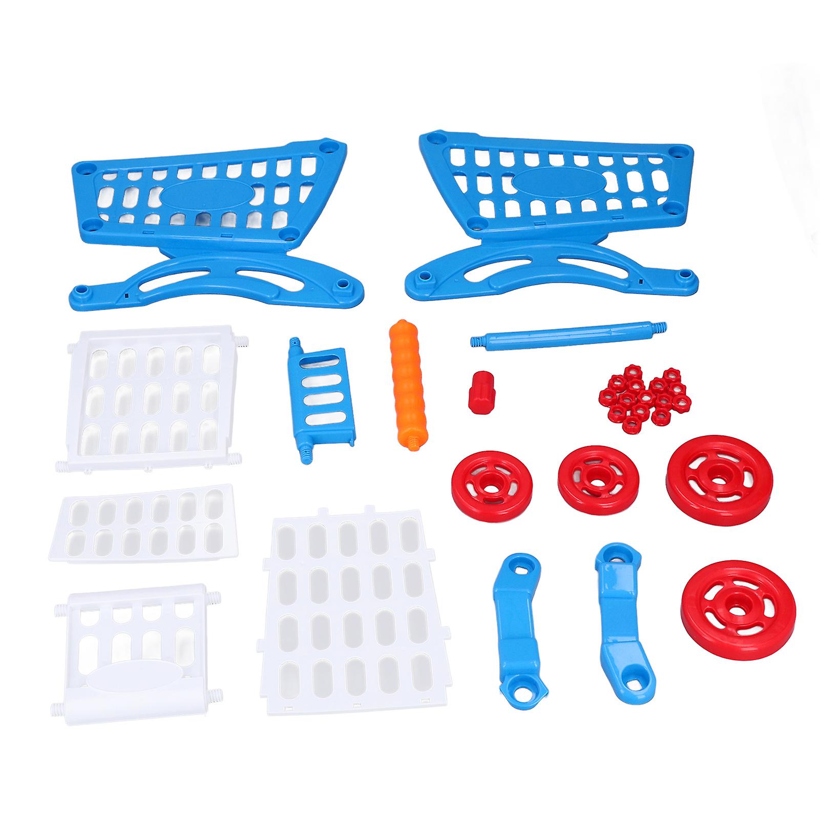 Kids Shopping Cart Set Educational Kids Shopping Cart Play Food Toys For Learning Developmentblue