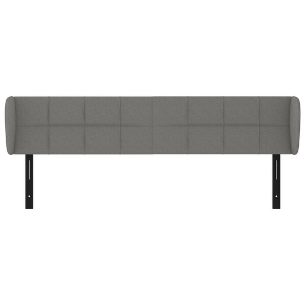 vidaXL Headboard with Ears Dark Gray 79.9