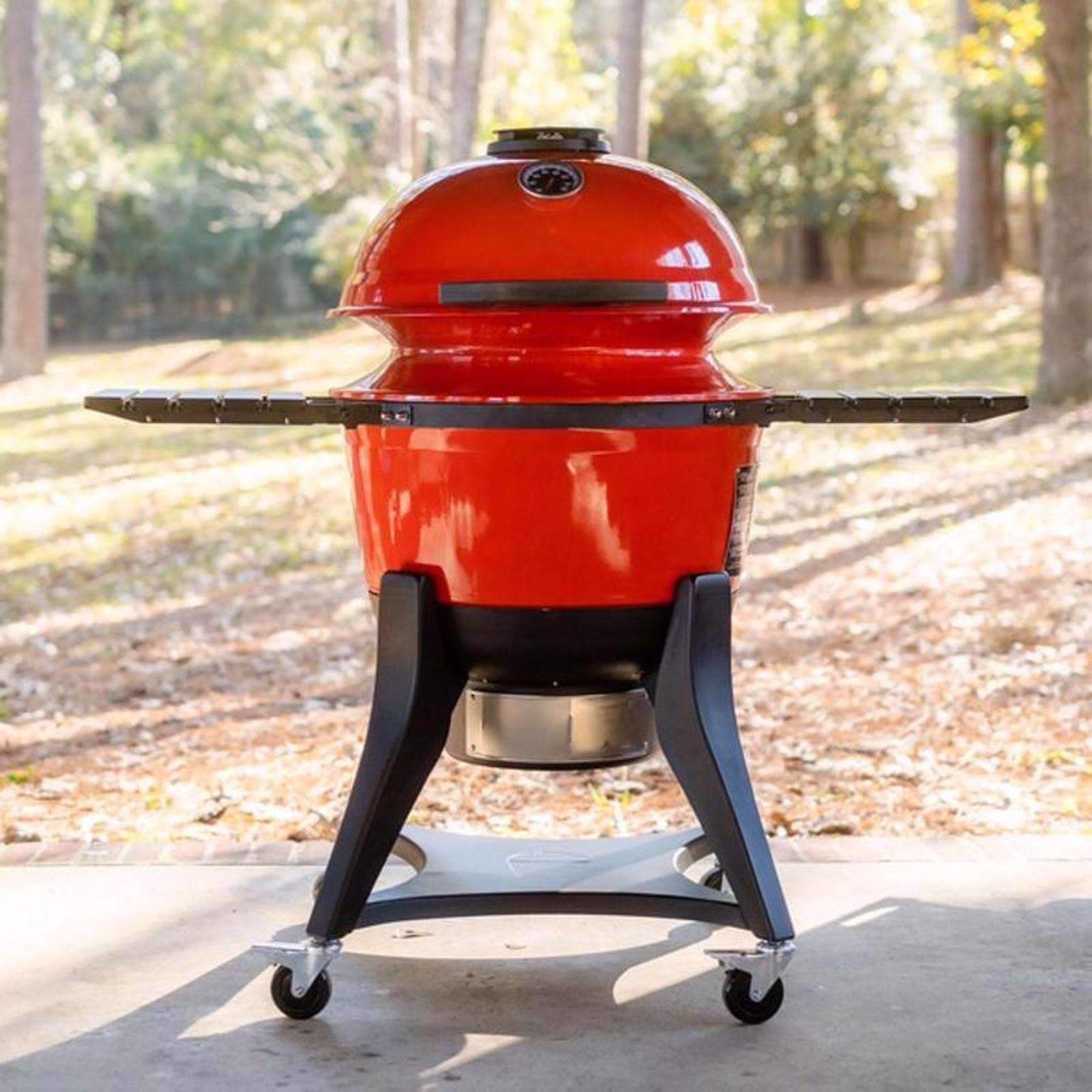 Kamado Joe 22 in. Kettle Joe Charcoal Kamado Grill and Smoker Blazing Red