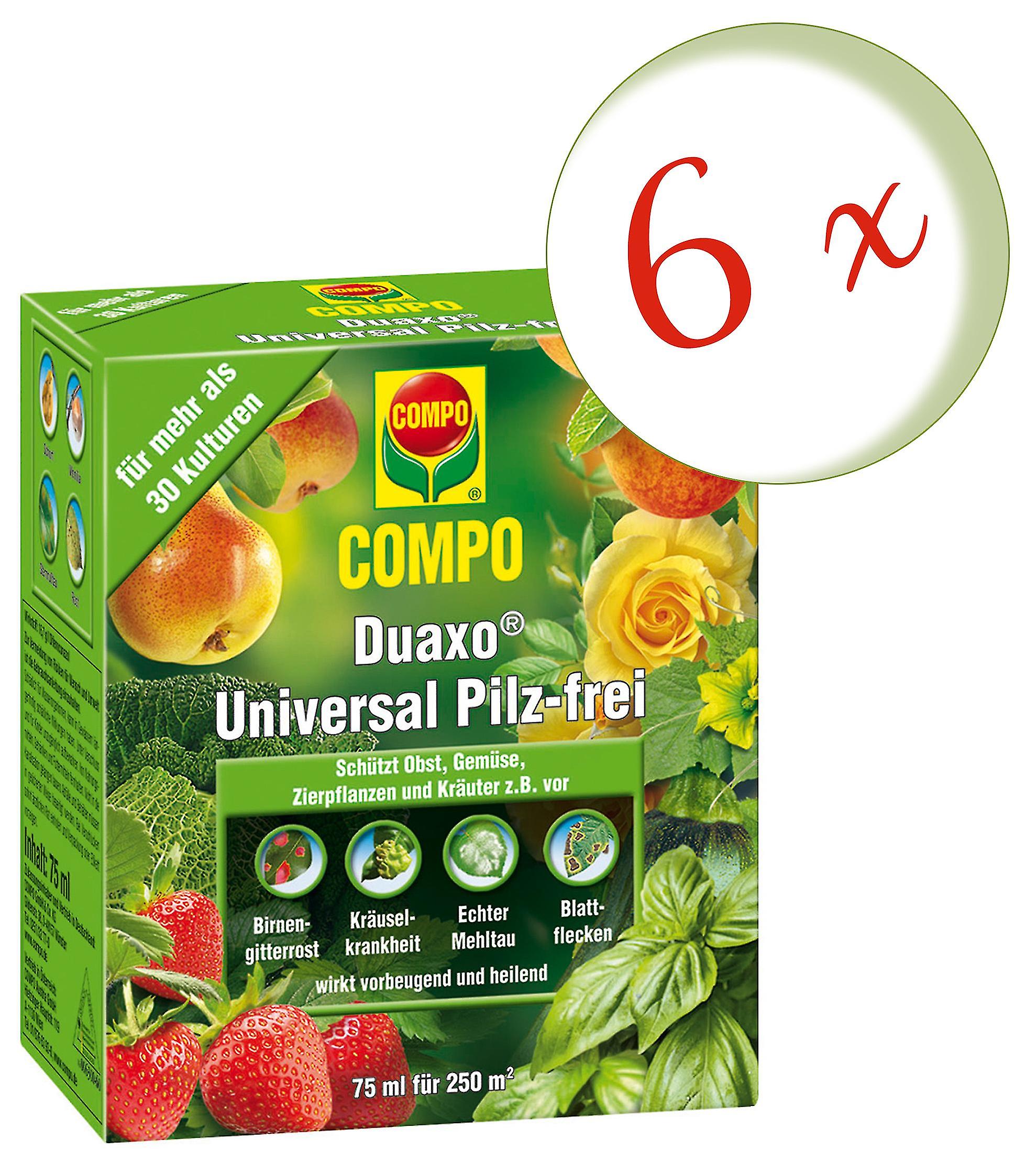 6 x COMPO Duaxo?? Universal Pilz-frei， 75 ml