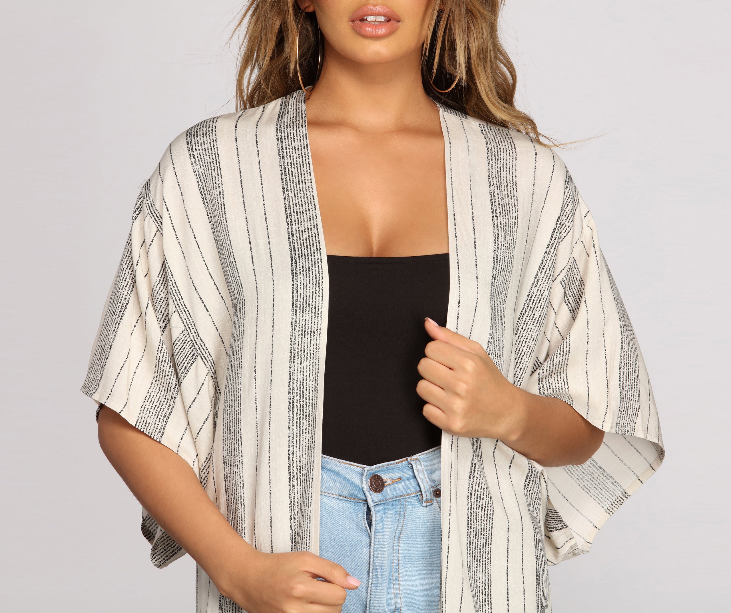 Sassy In Stripes Kimono