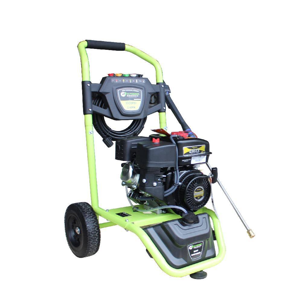 Green-Power 3300 PSI 208 cc Gas Pressure Washer LCT Professional Engine CARB Approved GNW3324A