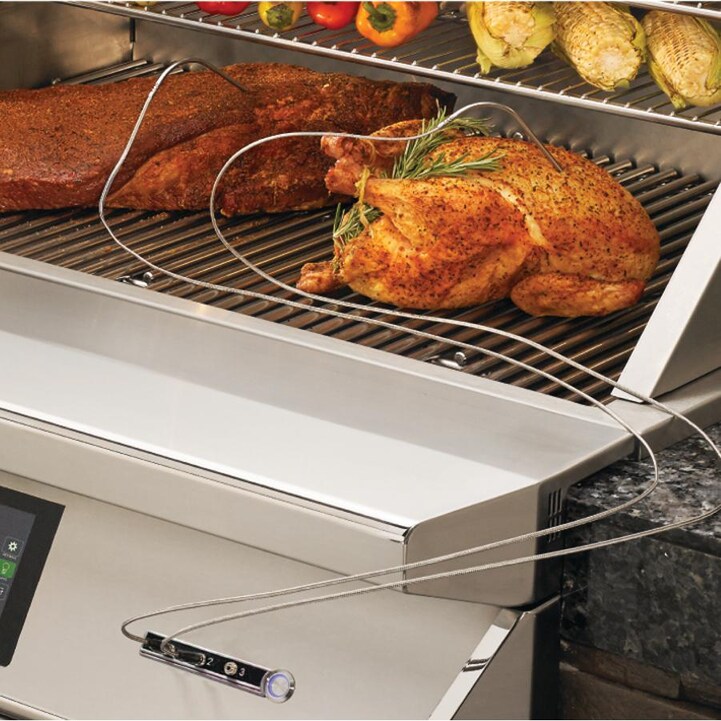 Twin Eagles Wi-Fi Controlled 36-Inch Stainless Steel Pellet Grill and Smoker with Rotisserie On Deluxe Cart