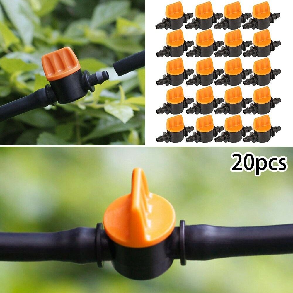 20Pc Adjustable Emitter Dripper Micro Drip Irrigation Sprinkler Watering System