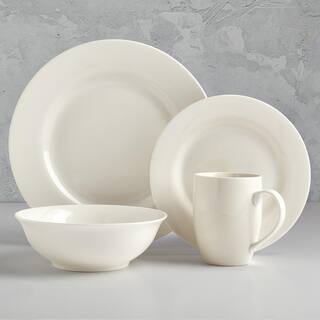 Tabletops Gallery Sven 16-Piece White Dinnerware Set (Service for 4) TTU-F8230-ECM