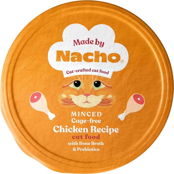 Made by Nacho Cage Free Minced Chicken Recipe With Bone Broth Wet Cat Food