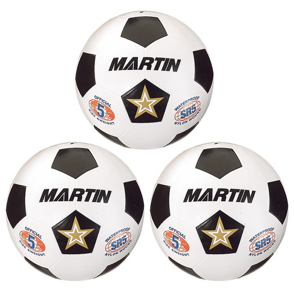 Martin Sports MASSR5W 3 Soccer Ball White Size 5  ...