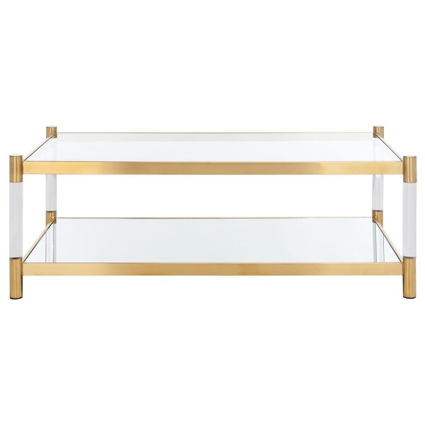 SAFAVIEH Couture Shayla Acrylic Coffee Table - 48 IN W x 26 IN D x 18 IN H