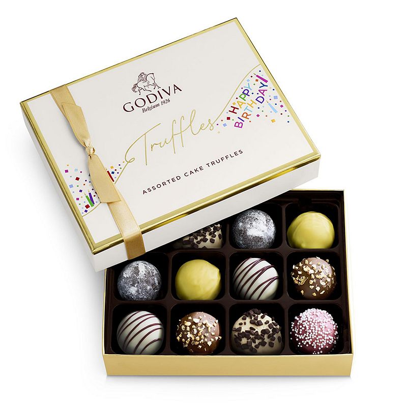 Godiva 12-Piece Happy Birthday Truffles Gift Box