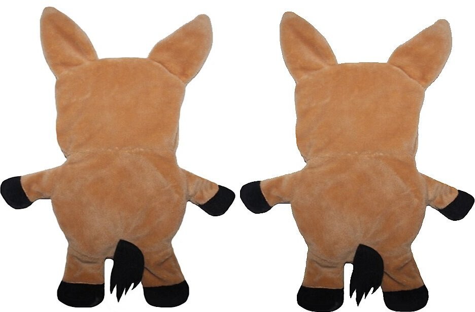 Piggy Poo and Crew Horse Paper Crinkle Squeaker Toy， 2 count