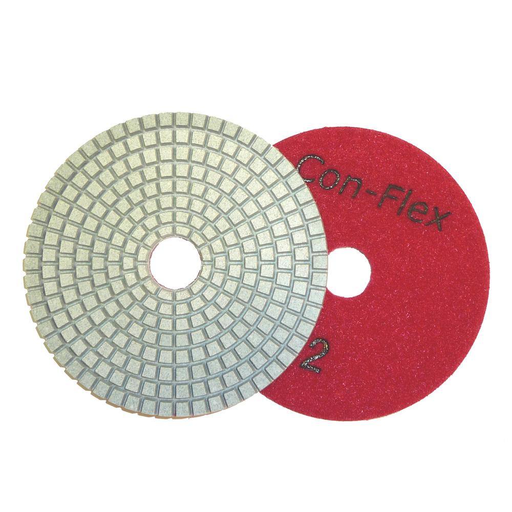 Toolocity 4 in. Con-Flex 5-Step Diamond Pads for Concrete Step 2 COFLX042