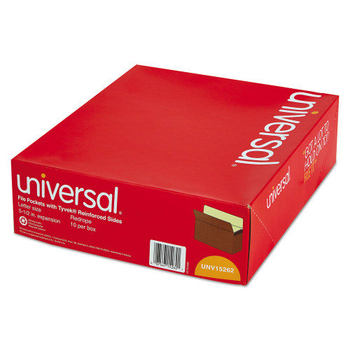 Universal Redrope Expanding File Pockets， 5.25