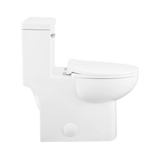 Swiss Madison Classe 1-Piece 1.28 GPF Single Flush Handle Elongated Toilet in White Seat Included SM-1T116