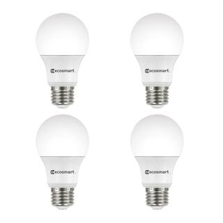 EcoSmart 40-Watt Equivalent A19 Dimmable LED Light Bulb Soft White (4-Pack) C5A19A40WESD07