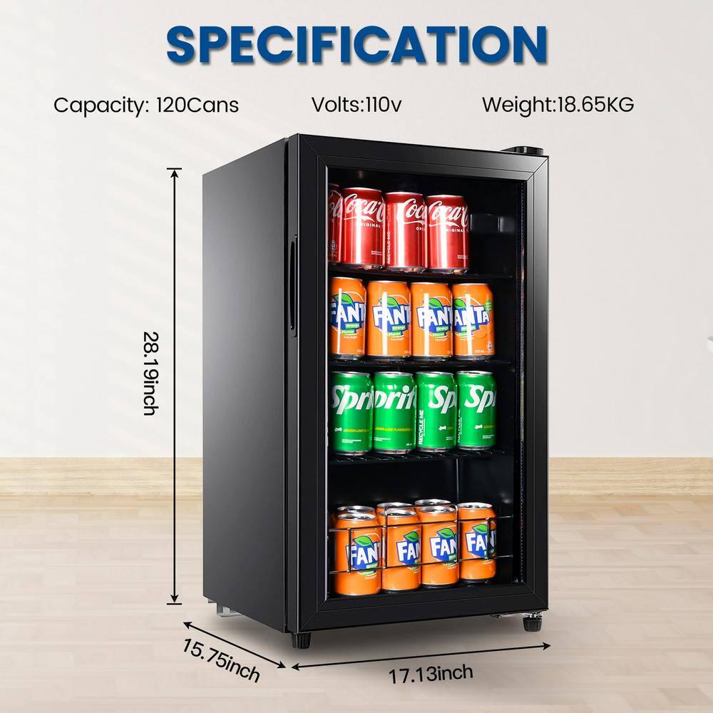 Edendirect 1575 in 60Bottle Wine and 120Can Beverage Cooler Mini Refrigerator for Soda Water Beer Wine for Home Dorm