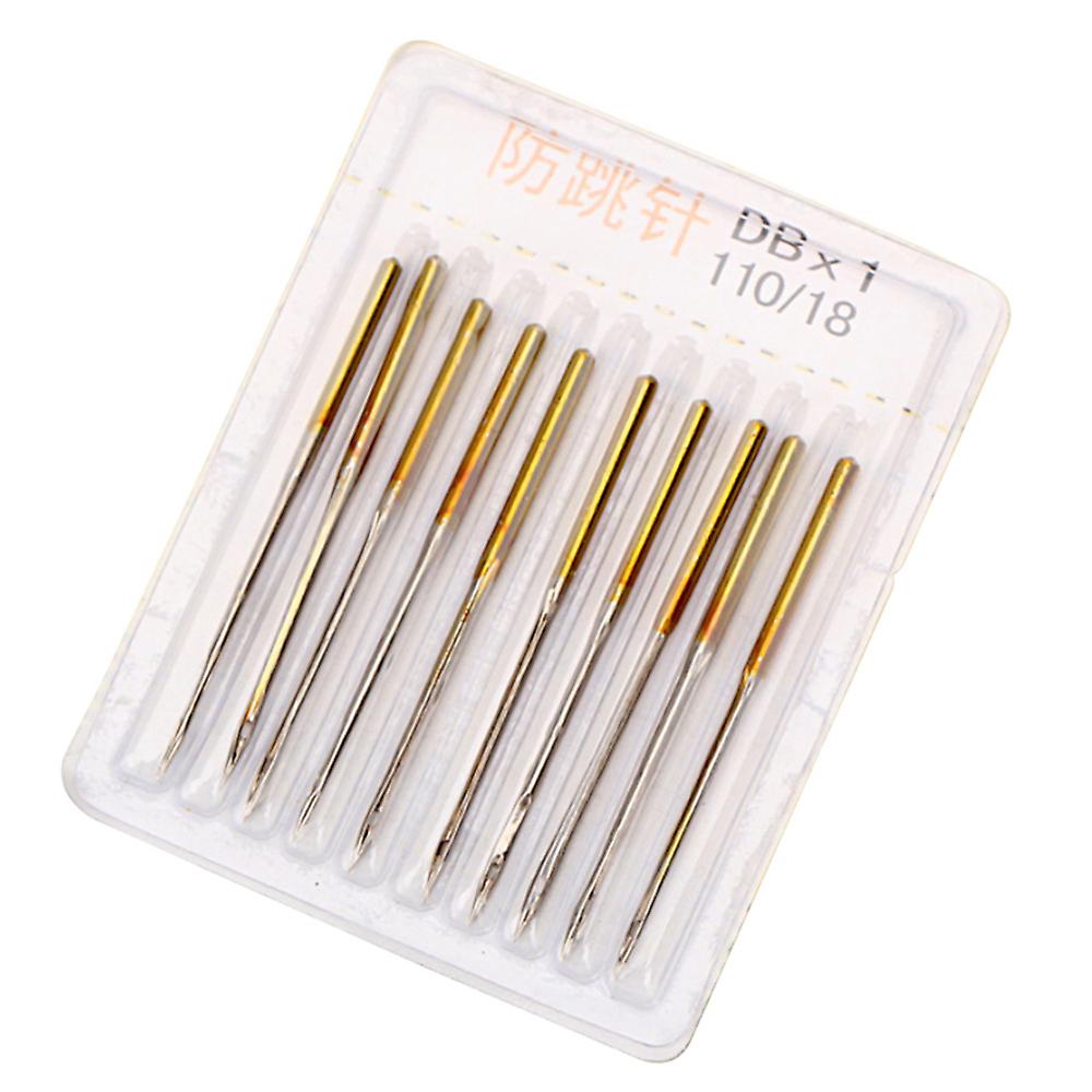 Orange 10pcs Industrial Anti-jump Pin Sewing Machine Needle Sewing Machine Accessories