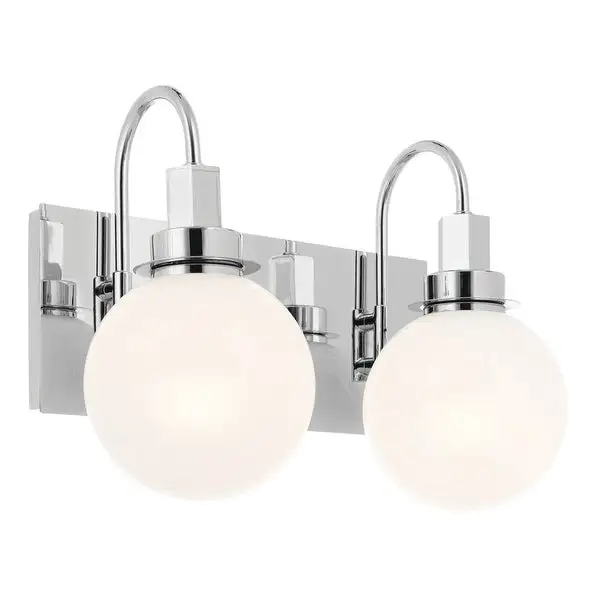 Kichler Lighting Hex 14.25 in. 2-Light Chrome Vanity Light