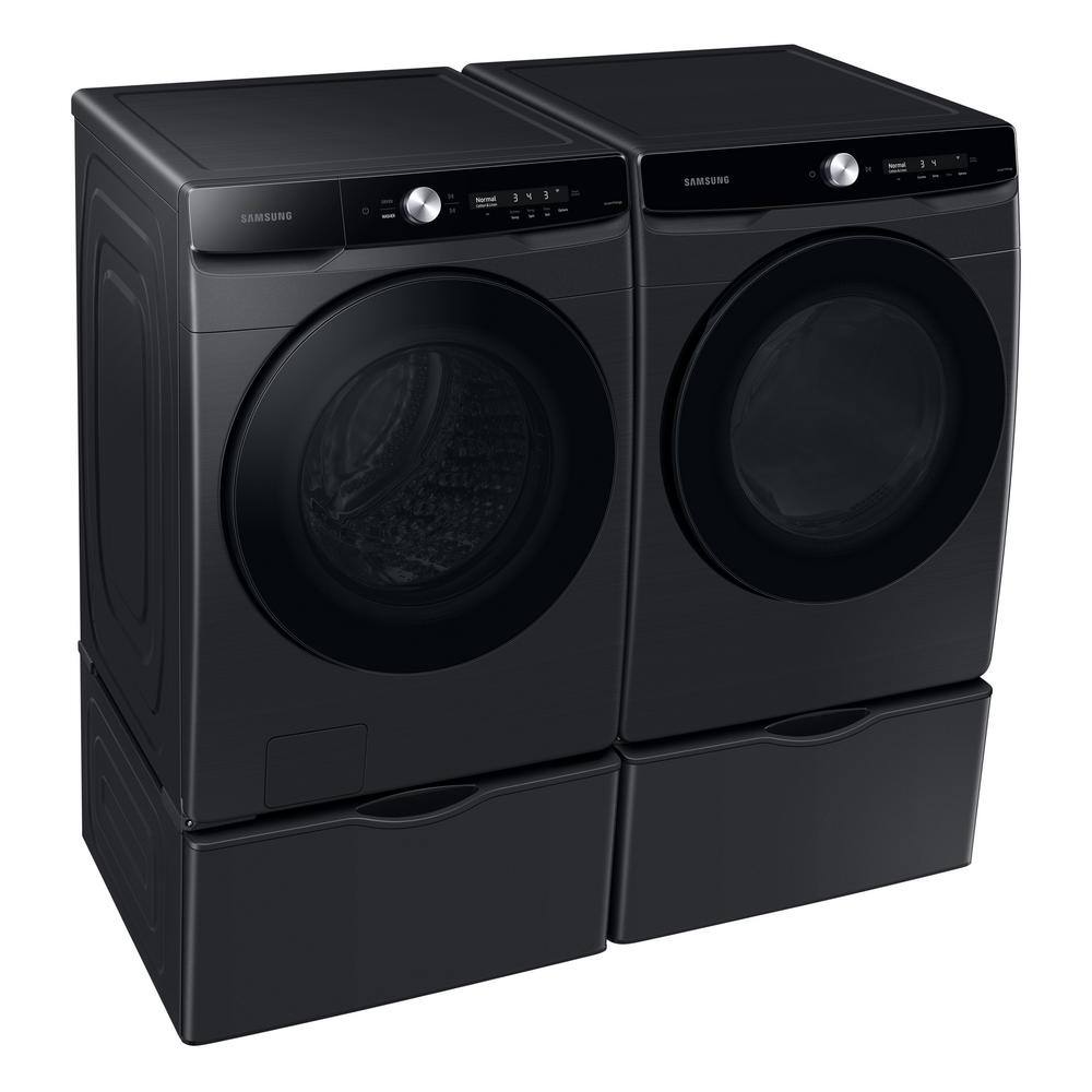  7.5 cu. ft. Smart Stackable Vented Electric Dryer with Smart Dial and Super Speed Dry in Brushed Black DVE50A8600V