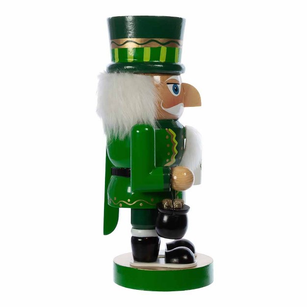 Kurt Adler 10 inch Wooden Irish Nutcracker