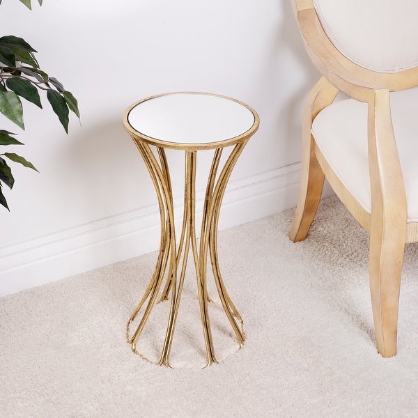 Butler Faruh Metal and Mirror End Table