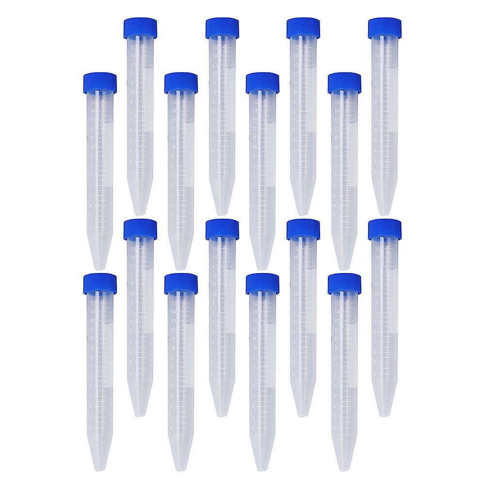 30pcs Centrifuge Tube 15ml Test Tube With Screw Caps Atomization Tube Supply