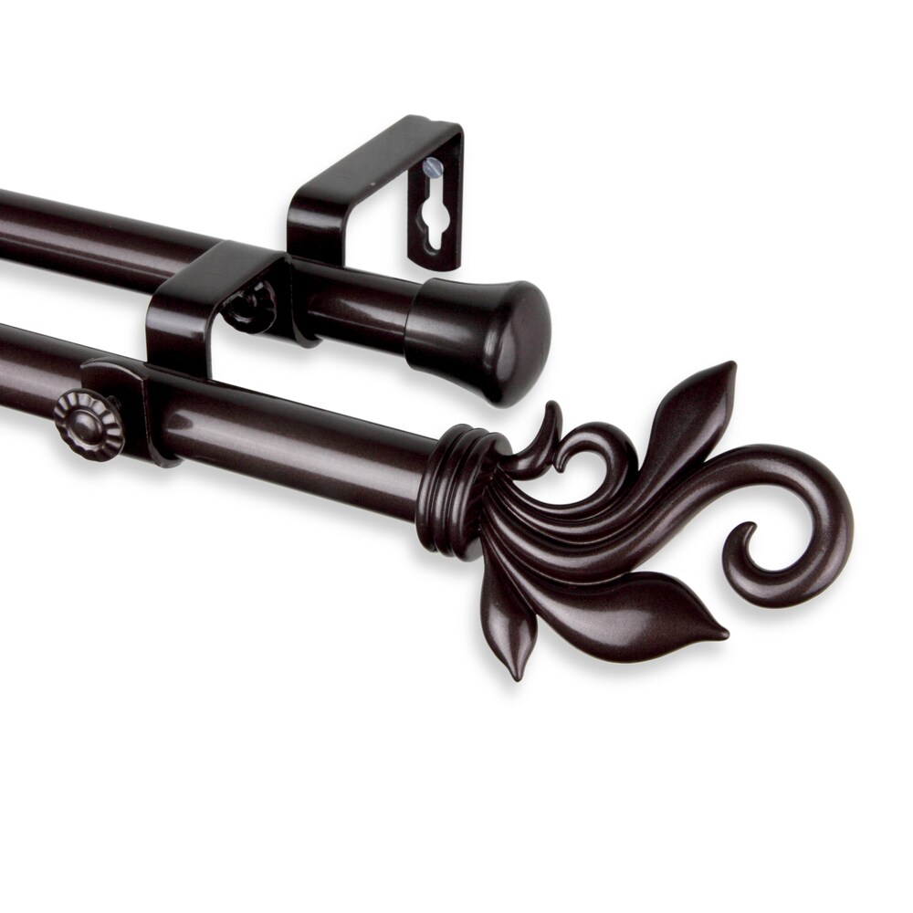 InStyleDesign Rhea Adjustable Double Curtain Rod