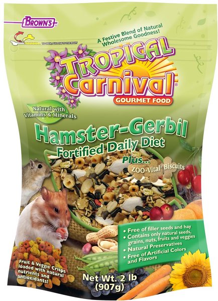 Brown's Tropical Carnival Gourmet Gerbil and Hamster Food