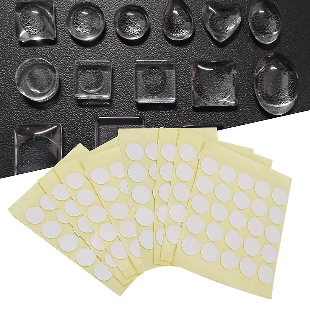 200pcs Transparent Round Double Sided Tape Sticker Strength Adhesive Sticker Nail Art15mm