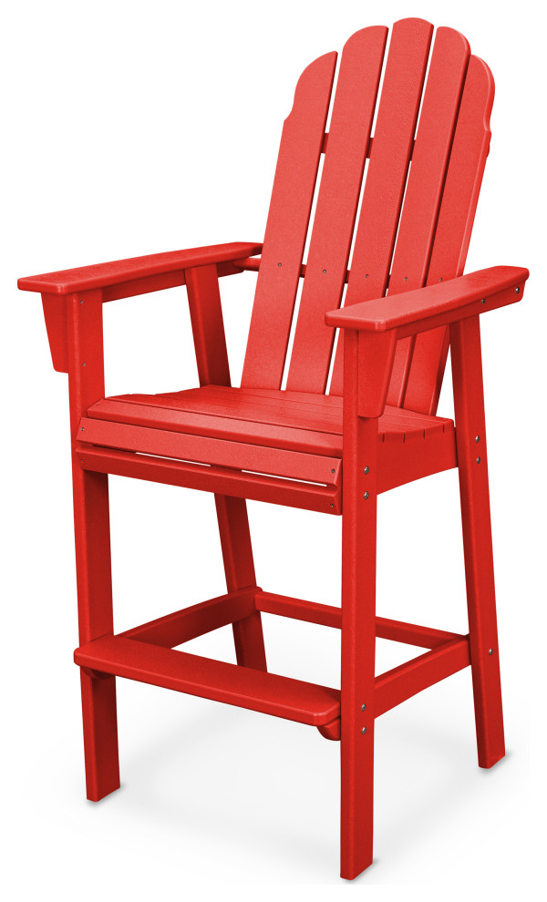 POLYWOOD Vineyard Adirondack Bar Chair   Contemporary   Outdoor Bar Stools And Counter Stools   by POLYWOOD  Houzz