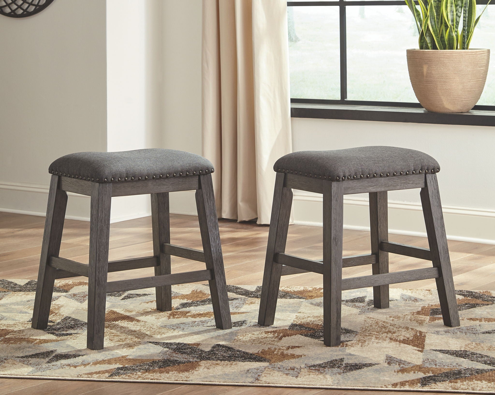 Caitbrook Upholstered Stool