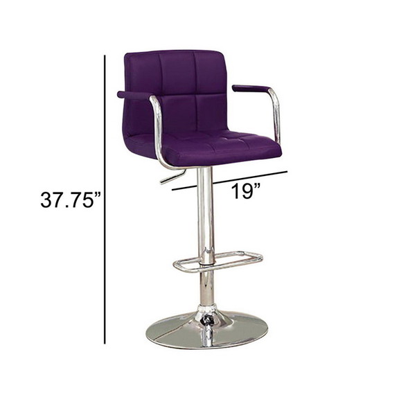 Benzara BM131408 Corfu Contemporary Bar Stool With...