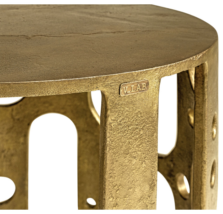 Bronze Carved Occasional Table  Versmissen Savage   Contemporary   Side Tables And End Tables   by Oroa   Distinctive Furniture  Houzz