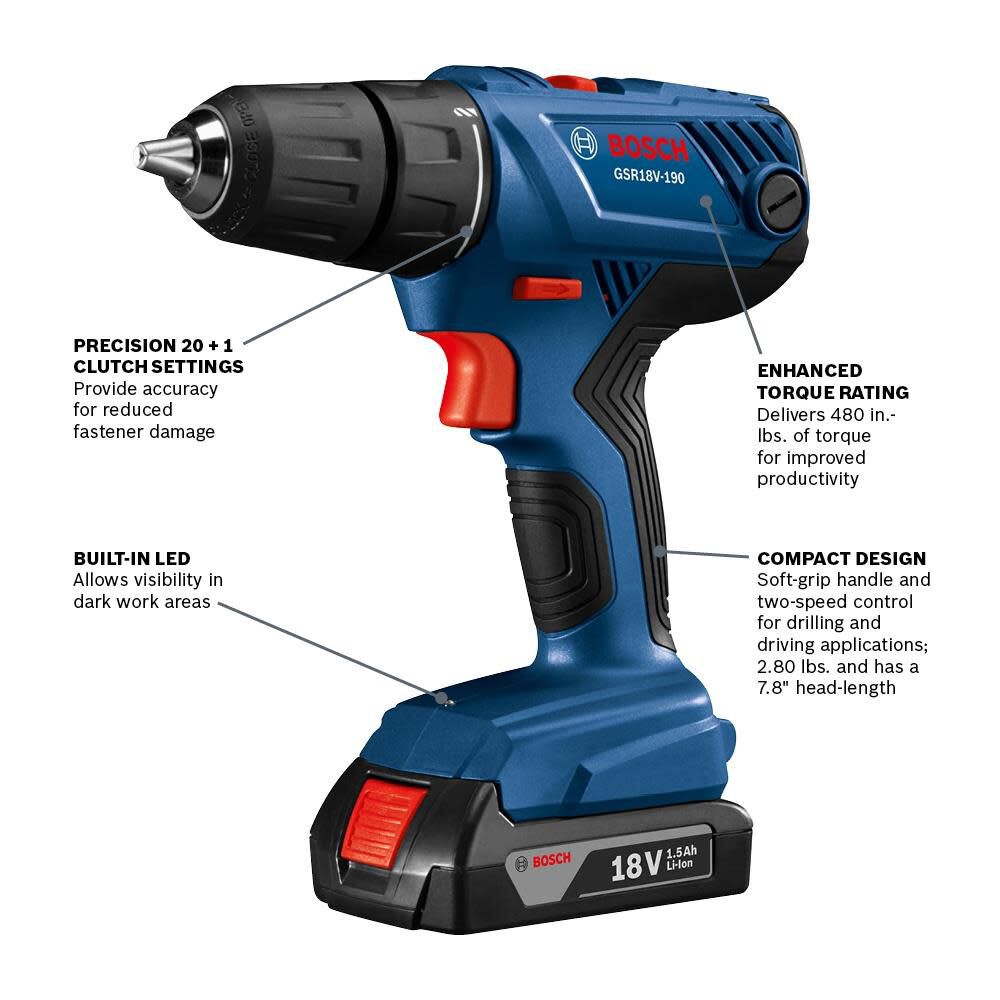 Bosch 18V Compact 1/2